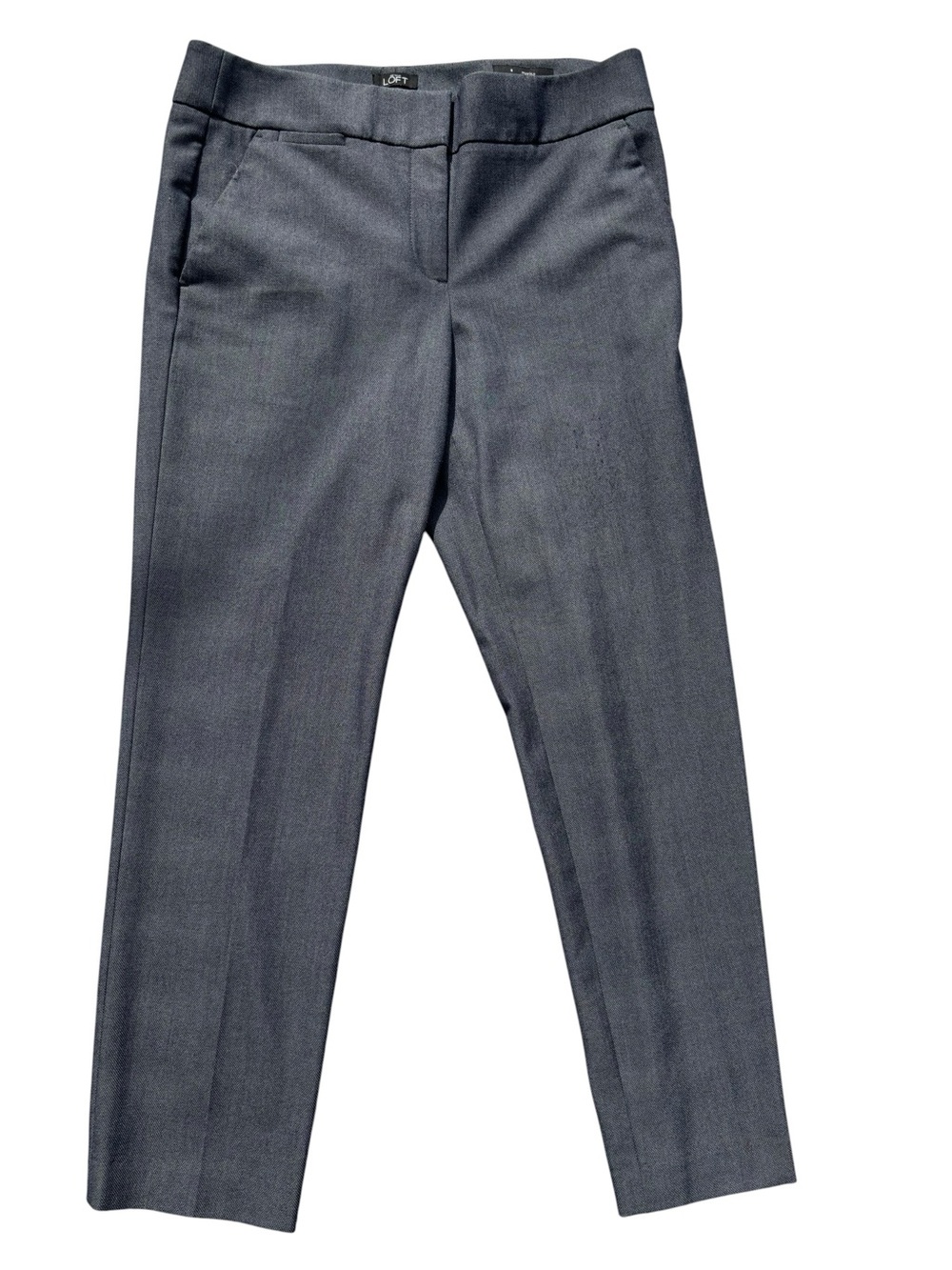 LOFT Marisa Pants, NWOT, Charcoal Gray Tailored Dress Career, Suiting, Size 8